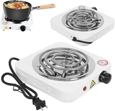 Portable Electric Hot Plate - 1 Pc Stainless Steel Cooktop for Quick Meals