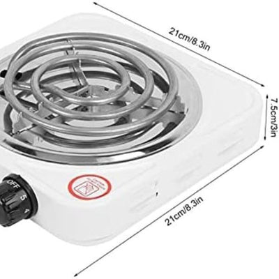 Portable Electric Hot Plate - 1 Pc Stainless Steel Cooktop for Quick Meals