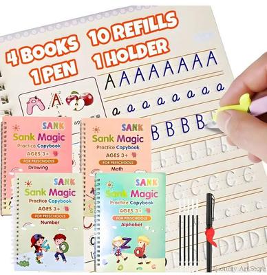 4 Pcs Set Magic Practice Copybook for Kids