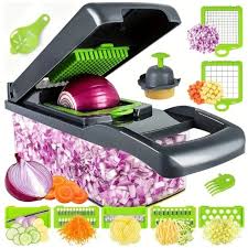 Multifunctional Vegetable Slicer Cutter & Shredder with Basket